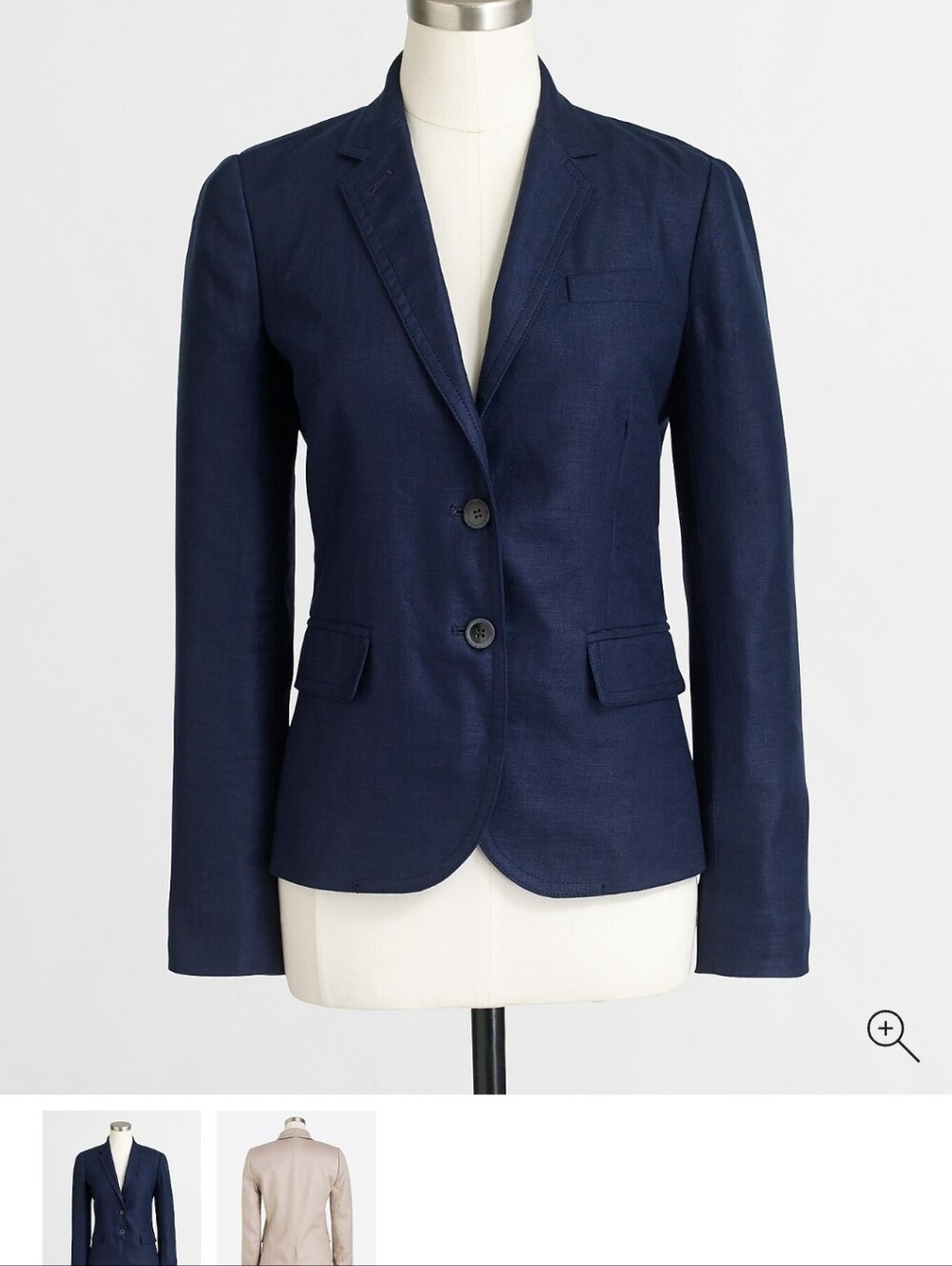 J crew factory women's schoolboy blazer in navy blue.Size 00.